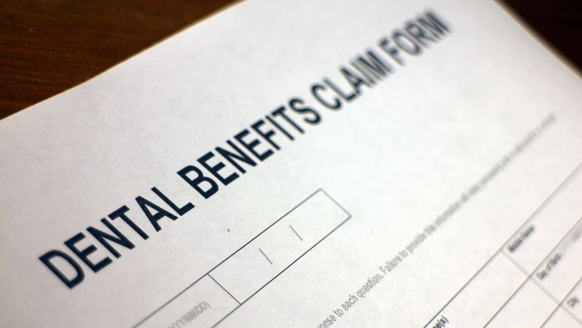 Dental insurance benefits claim form